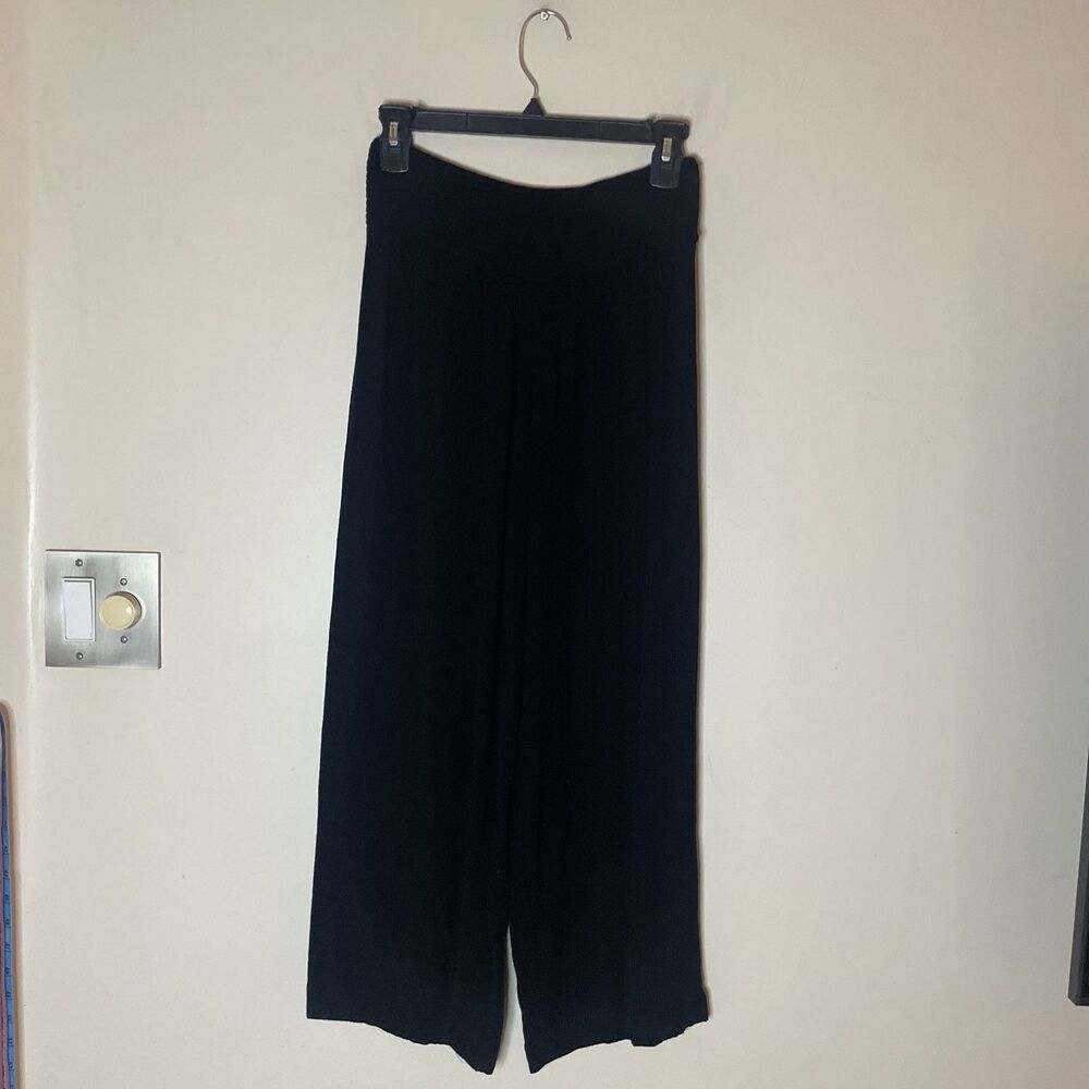 Lauren Ralph Lauren Women’s Wide Leg Pants Black Career Summer  Size S 26 X 27